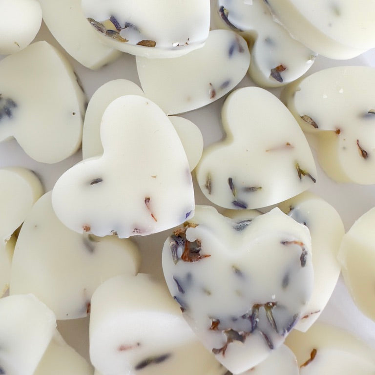 Box of Nine Heart-Shaped Scented Lavender & Lemon Wax Melts