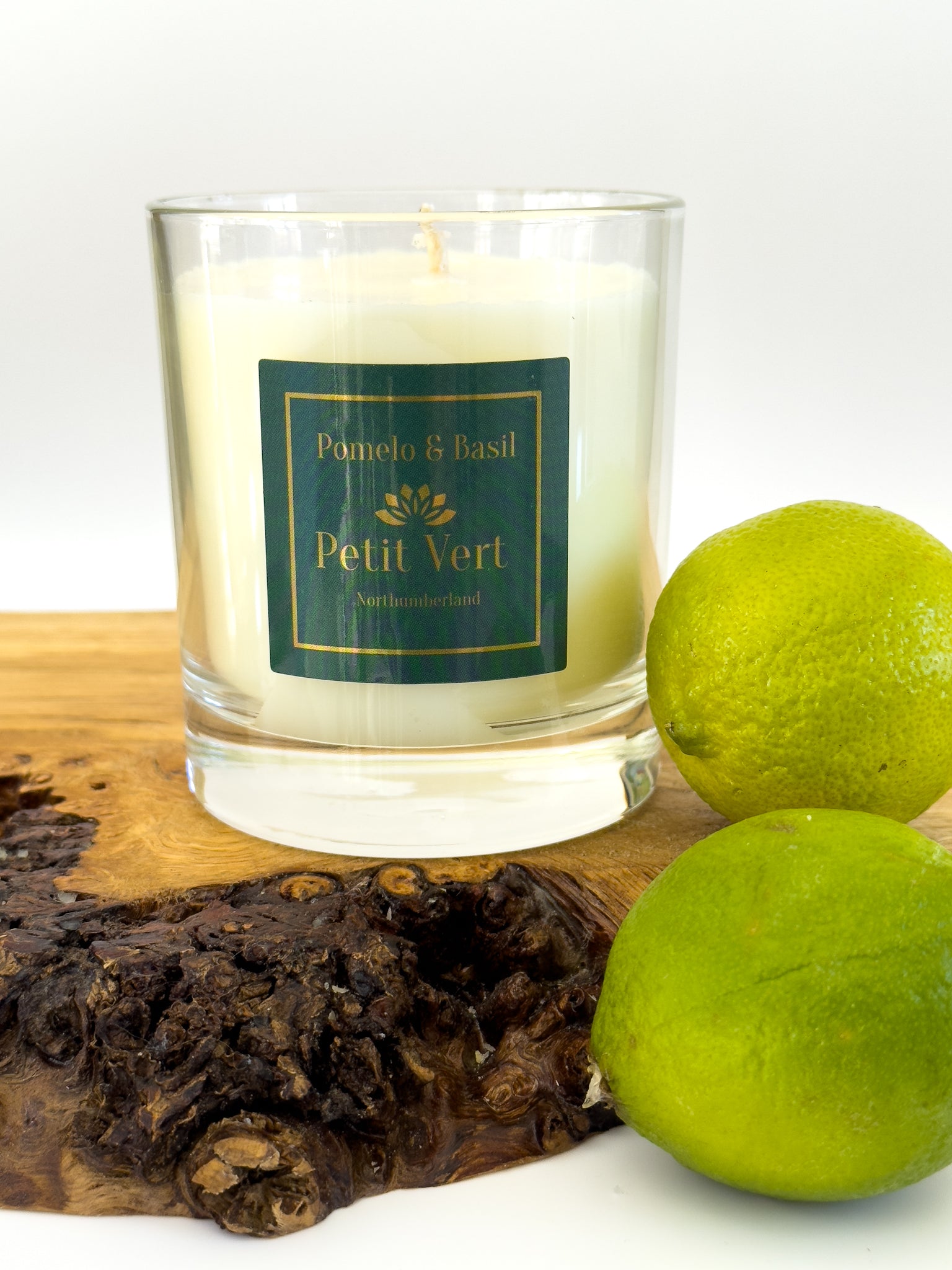Petit Vert Pomelo & Basil Soy Wax Candle