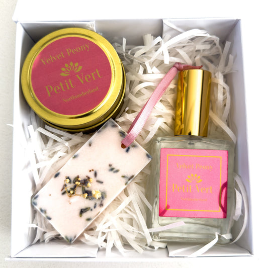 Velvet Peony Candle and Room Spray Gift Box