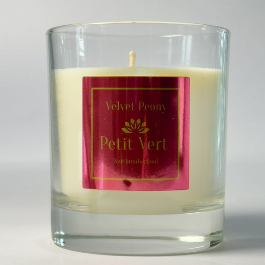 Petit Vert Velvet Peony Soy Wax Candle