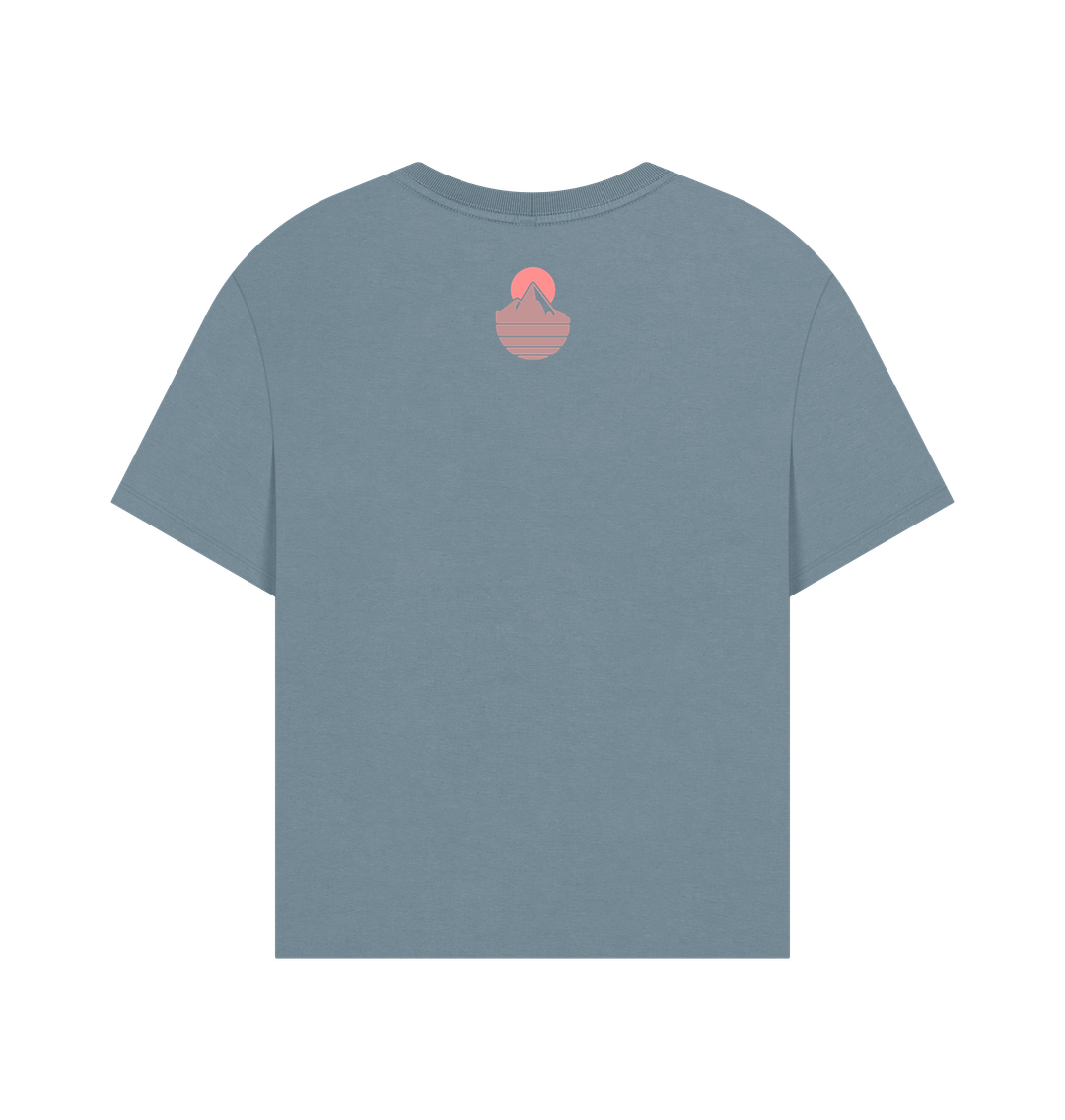 Stone Blue Printed T-shirt