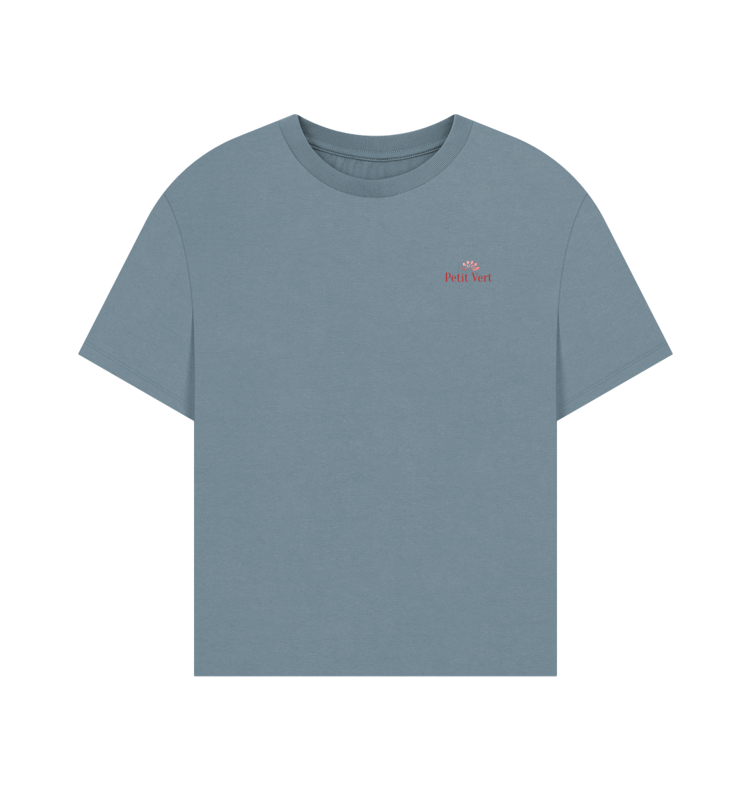 Stone Blue Printed T-shirt